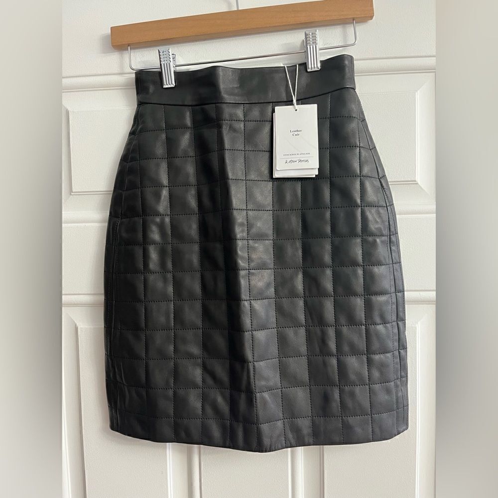 &Other Stories leather skirt NWT Size 0